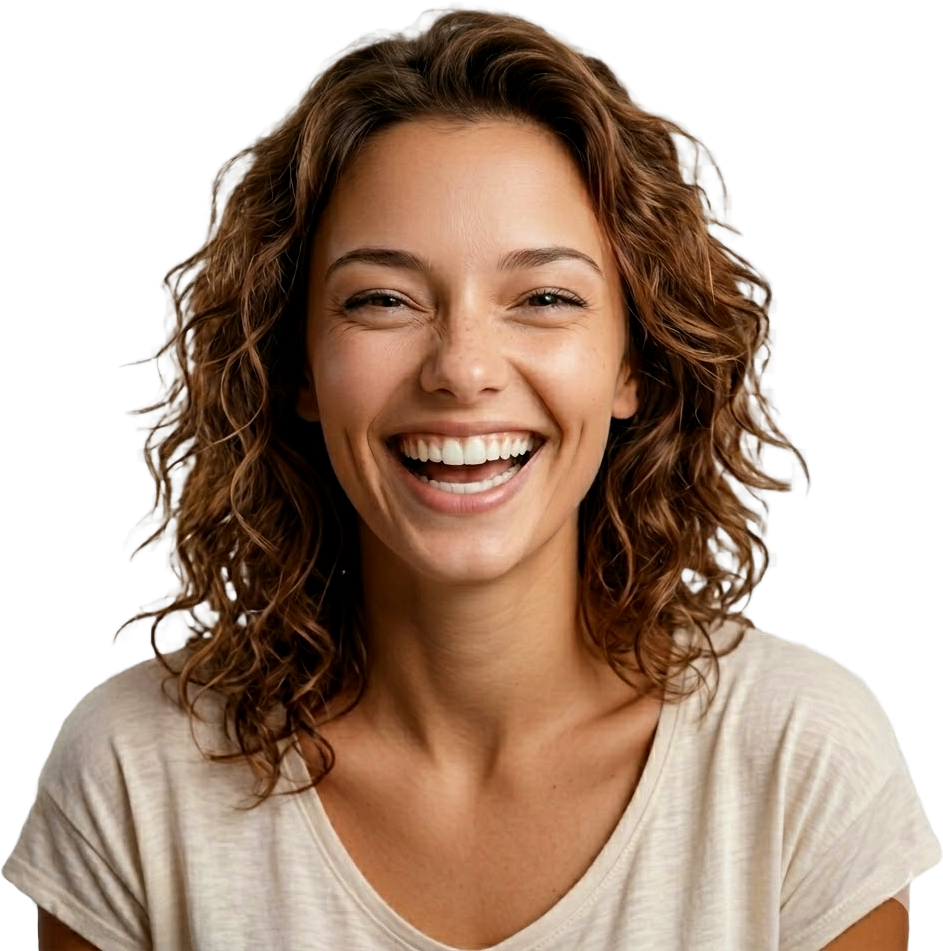 Paciente sorrindo - clínica odontológica Unika em Uberaba